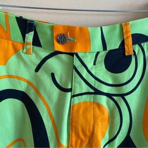 Loudmouth Shorts Mens 30 Mutlcolor Psychedelic Groovy Golf Cotton Blend Pocket - Picture 5 of 16